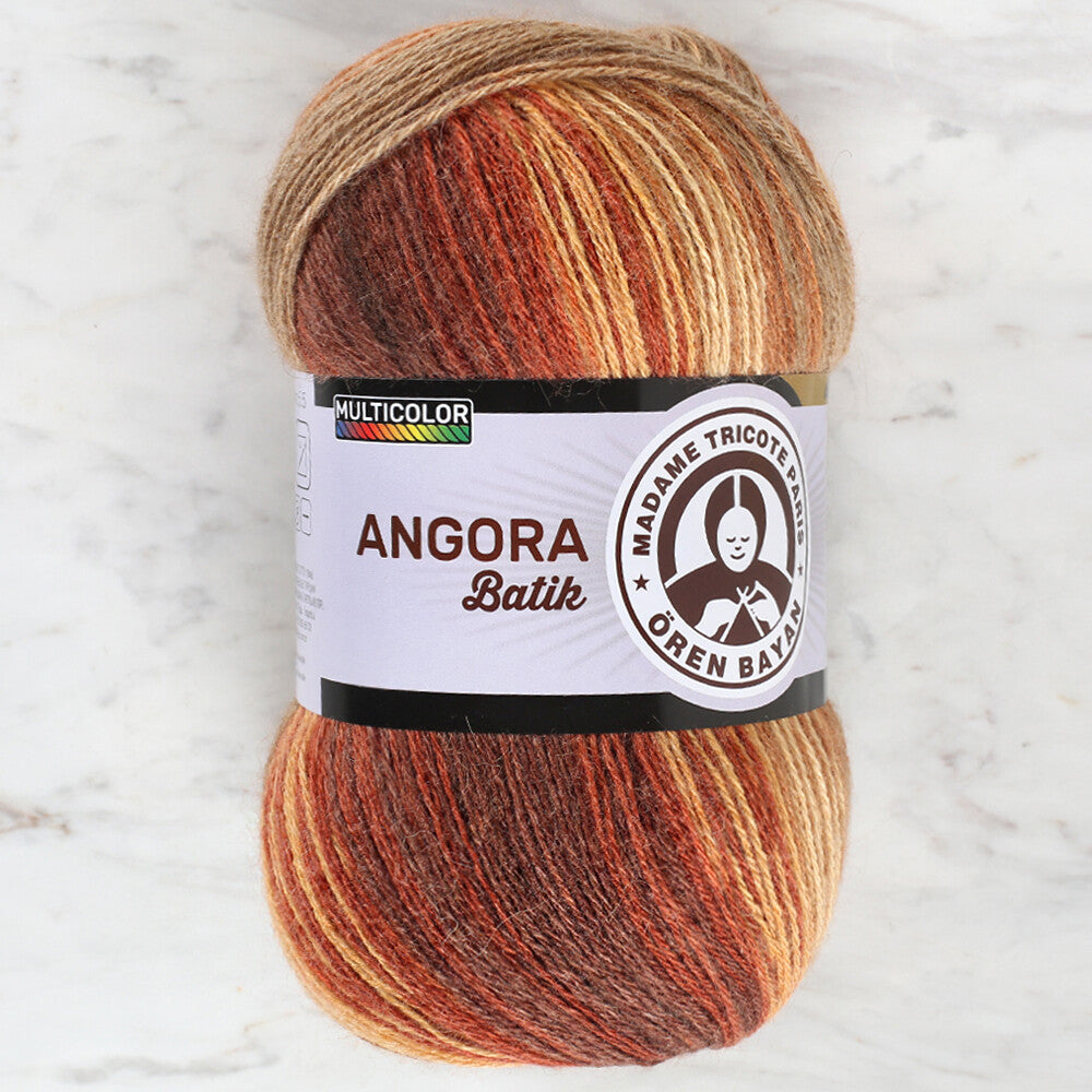 Örenbayan Angora Batik Ebruli El Örgü İpi - 858